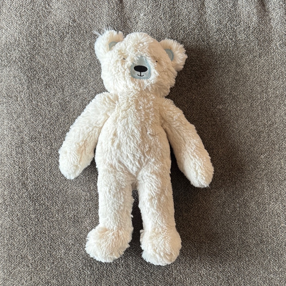 Fluffy White Slumberkins Honey Bear